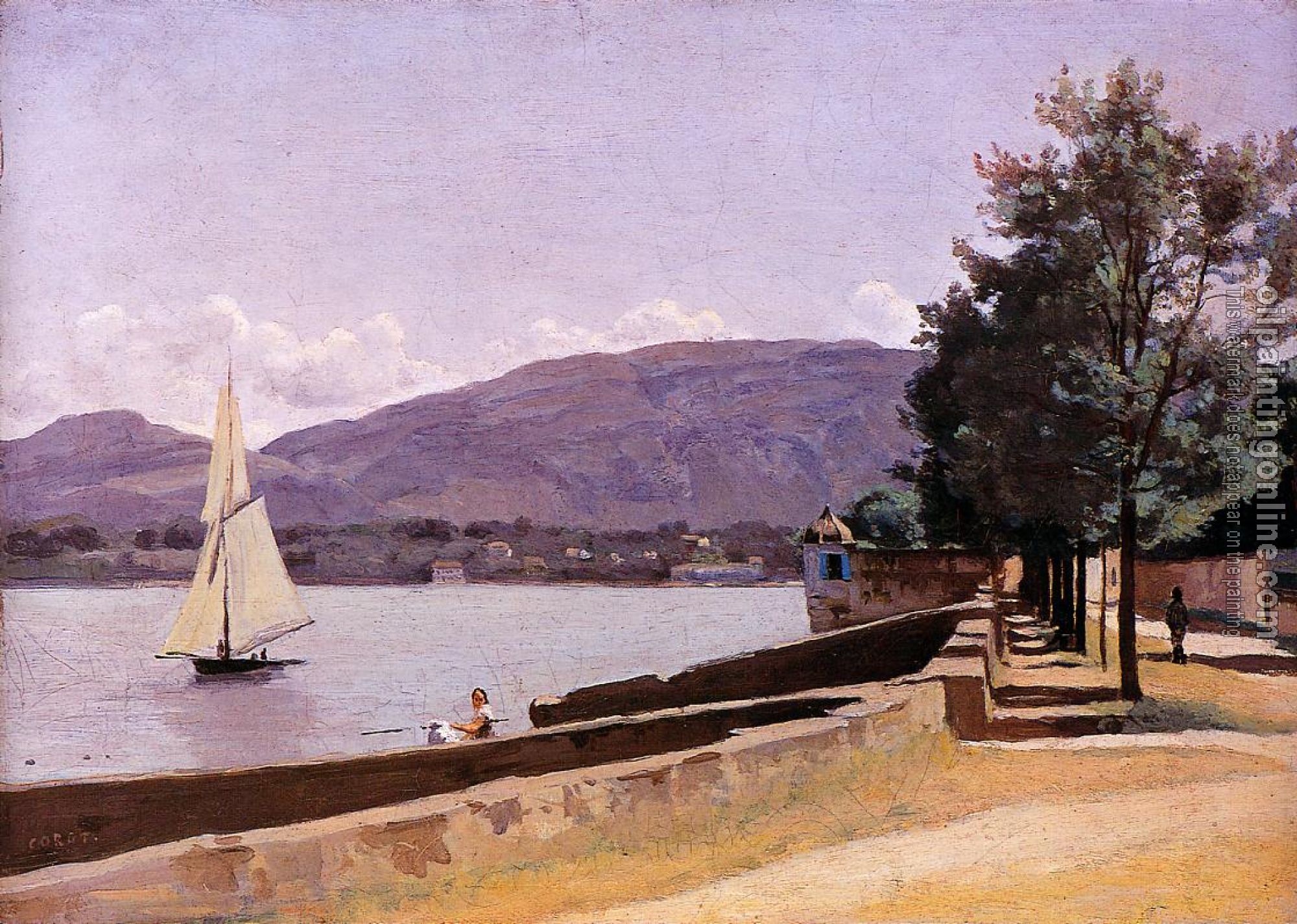 Corot, Jean-Baptiste-Camille - Le Quai des Paquis, Geneva